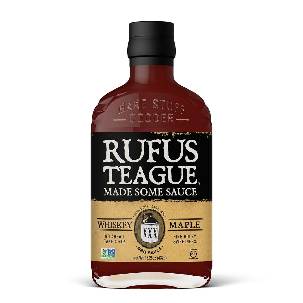 Rufus TeagueWhiskey Maple' BBQ Sauce - 453g (16 oz)