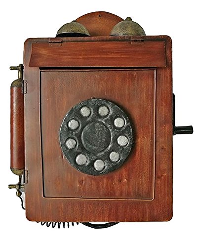 Preisvergleich Produktbild colourliving® Briefkasten Telefon aus Metall in Holz-Optik Postkasten Postfach
