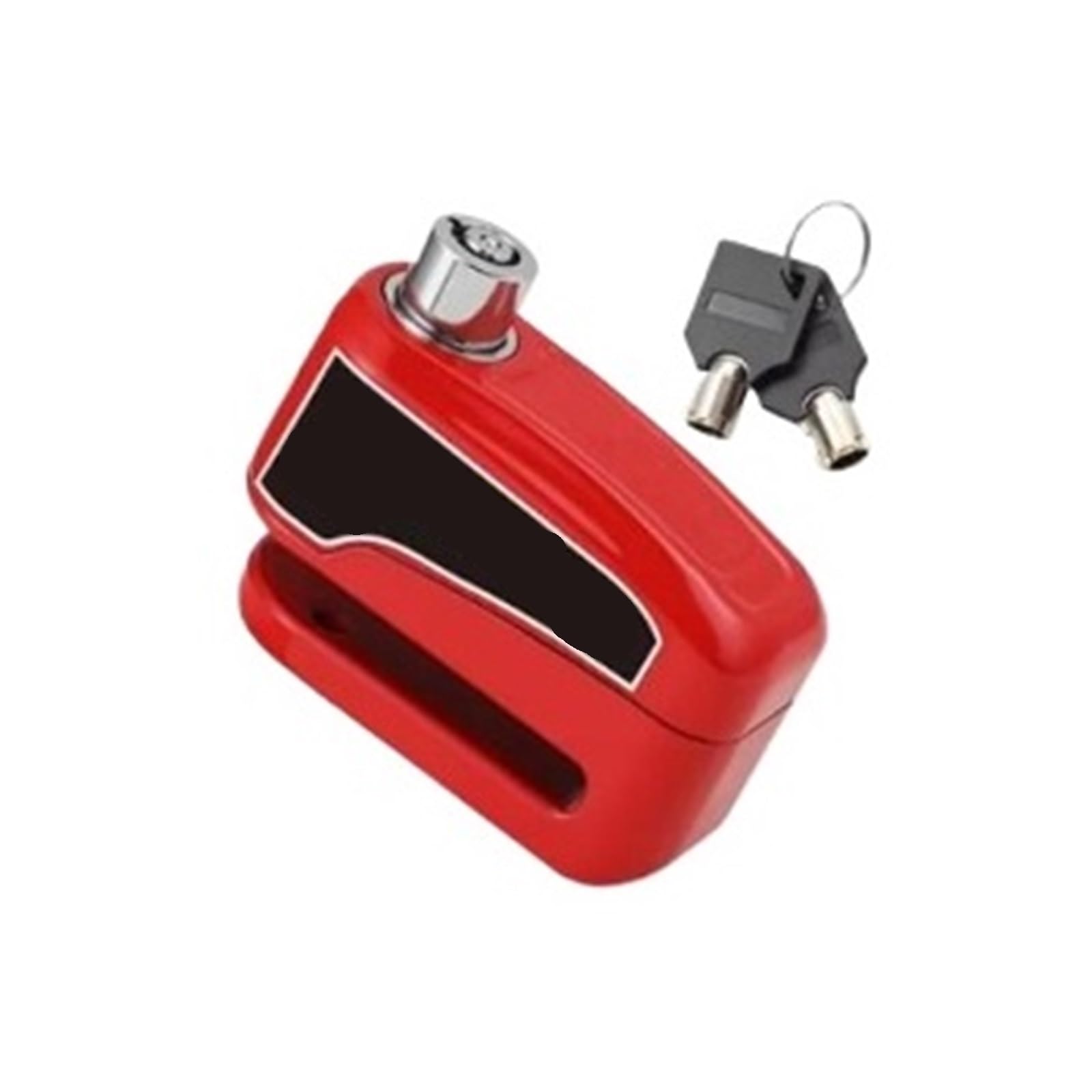 Motorcycle Handlebar Lock Aluminium Alloy Motorcycle Bicycle Scooter Waterproof Wheel Padlock Anti-Theft Brakelock Motorbike Lock Security(Red)