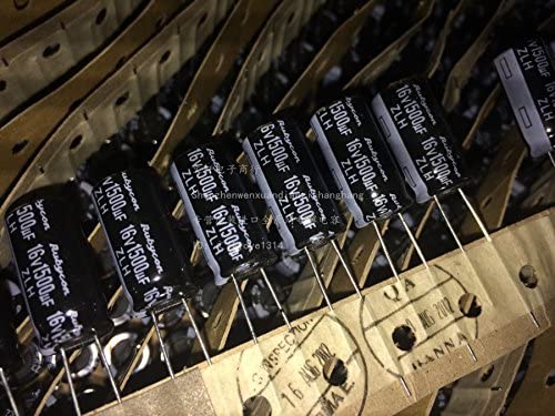 WorldCare® Supercapacitor Capacitors 50pcs Japan Rubycon Ruby Zlh Electrolytic Capacitor 16v1500uf 10x20