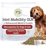 Wholistic Pet Organics - Hip and Joint Supplement for Dogs & Cats - Cat and Dog Joint Supplement - Green Lipped Mussels, Glucosamine, Chondroitin for Dogs & Cat Mobility Support - 4 Lb - 181 Scoops