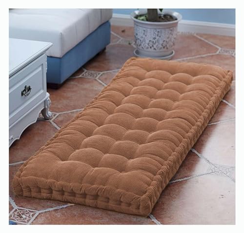 Miecoae Outdoor Bench Rattan Cushion Pad for Garden 1/2/3/4 Seater 90/100/120/130/150/180cm Long Bench Chair Cushions Pad for Swing Patio(9Y,55x190 cm 22x75 in)