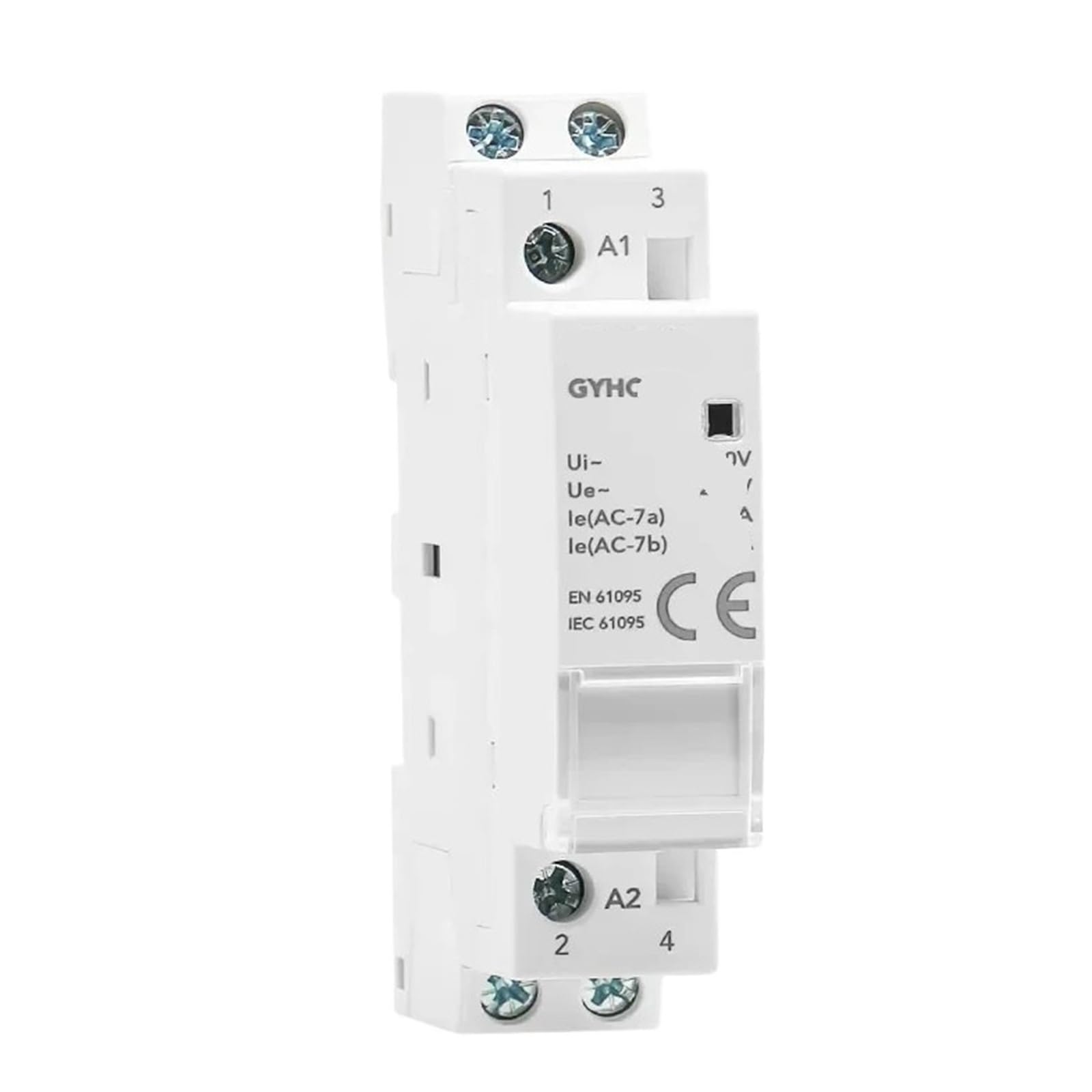 Contacteur modulaire 2P 20A 2NC anti coupure tableau électrique rail DIN 220V