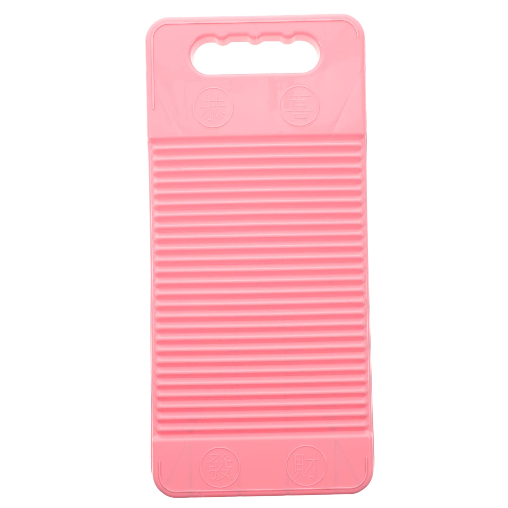 Beavorty Plastic Non-Slip Home Washboard Thickened Laundry Scrubbing Board for Clothes Convenient and Laundry Accessories Small Pink