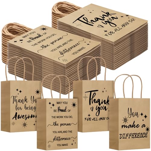 Gueevin 40 peças de sacos de presente de agradecimento de funcionários a granel para presentes de semana de assistentes médicos em massa Serviço ao cliente Dia do pastor Vet Tech PA Week presente