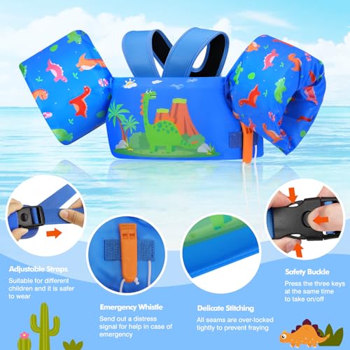 Image of MoKo Toddler Arm Floaties 20-50lbs, Swim Vest Water Wings for Kids Pool