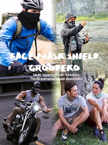 Image of Neck Gaiters,Sun UV Protection Seamless Skull Bandanas,Gator Joker Face Cover Scarf Mask for Men Women outdoor sports