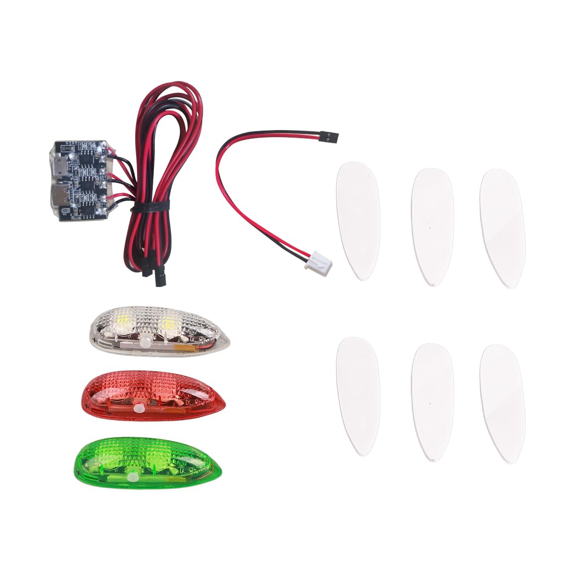 nobrands Drone Light 3 unids/set Drone Flash LED Luz Inalámbrica para RC Fix Wing Avión Helicóptero