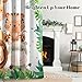 Renaiss 42 x 63 Inch Safari Animal Blackout Curtains for Kids Bedroom Tropical Rainforest Lions Tigers Elephants Giraffes African Jungle Plant Print Curtain Drapes for Baby Nursery Room Decor 2 Panels