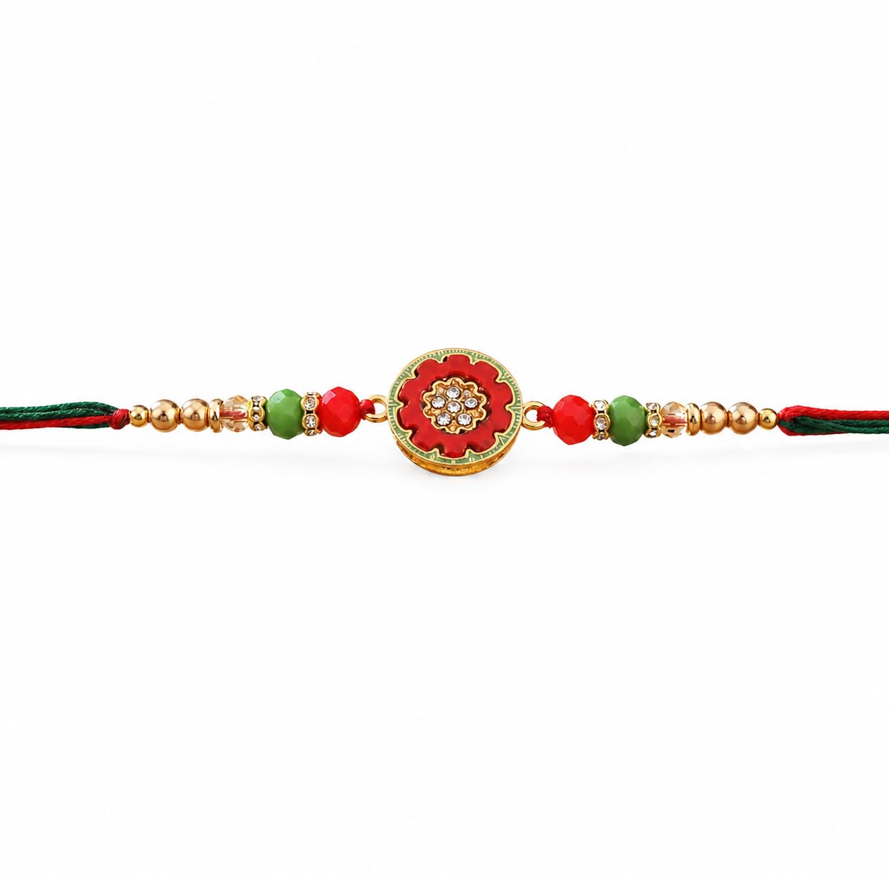 Mint Floral Premium Pendant Rakhi