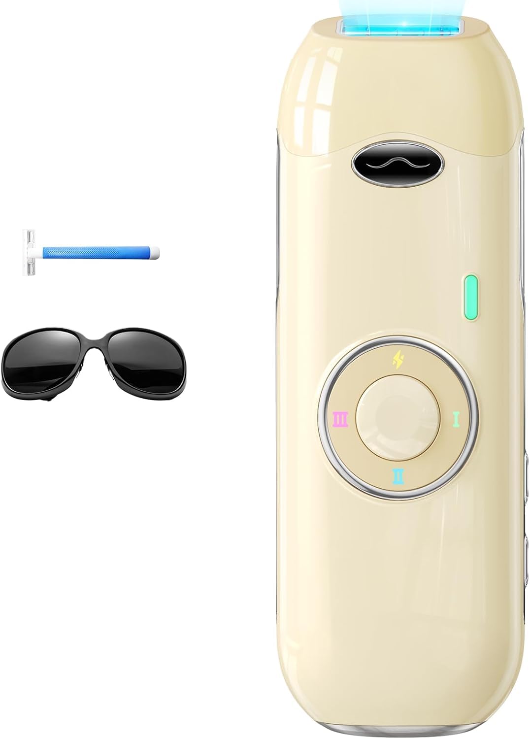 Haarlosy IPL Geräte Haarentfernung - 22J Schmerzfreie Laser Haarentfernungsgerät Ideal für Zuhause, Geeignet für Damen Herren am Körper, Gesicht, Achseln, Beinen