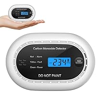 Rivelatore di monossido di carbonio con batteria da 10 anni, rivelatore di CO con schermo LCD, allarme acustico da 85 dB, funzione Mute, monitor CO per la sicurezza domestica, standard EN 50291