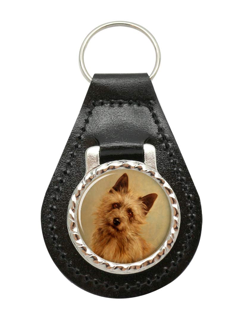 Giftshop UK Cairn Terrier by Maud Earl Leather Key Fob