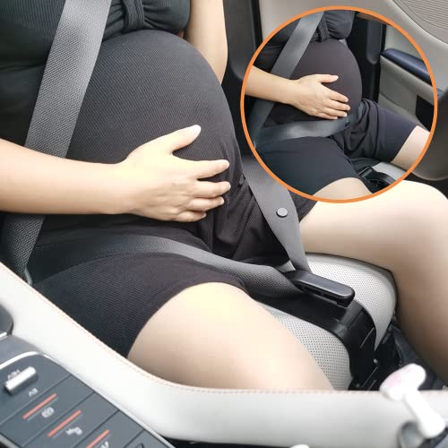 Zuwit Pregnancy Belt Car | Seat Belt Extender Prevents Compression of The Abdomen | Maternity Car Seat Belt for Comfort & Freedom | Pregnancy must Haves | (black belt) - Image 2