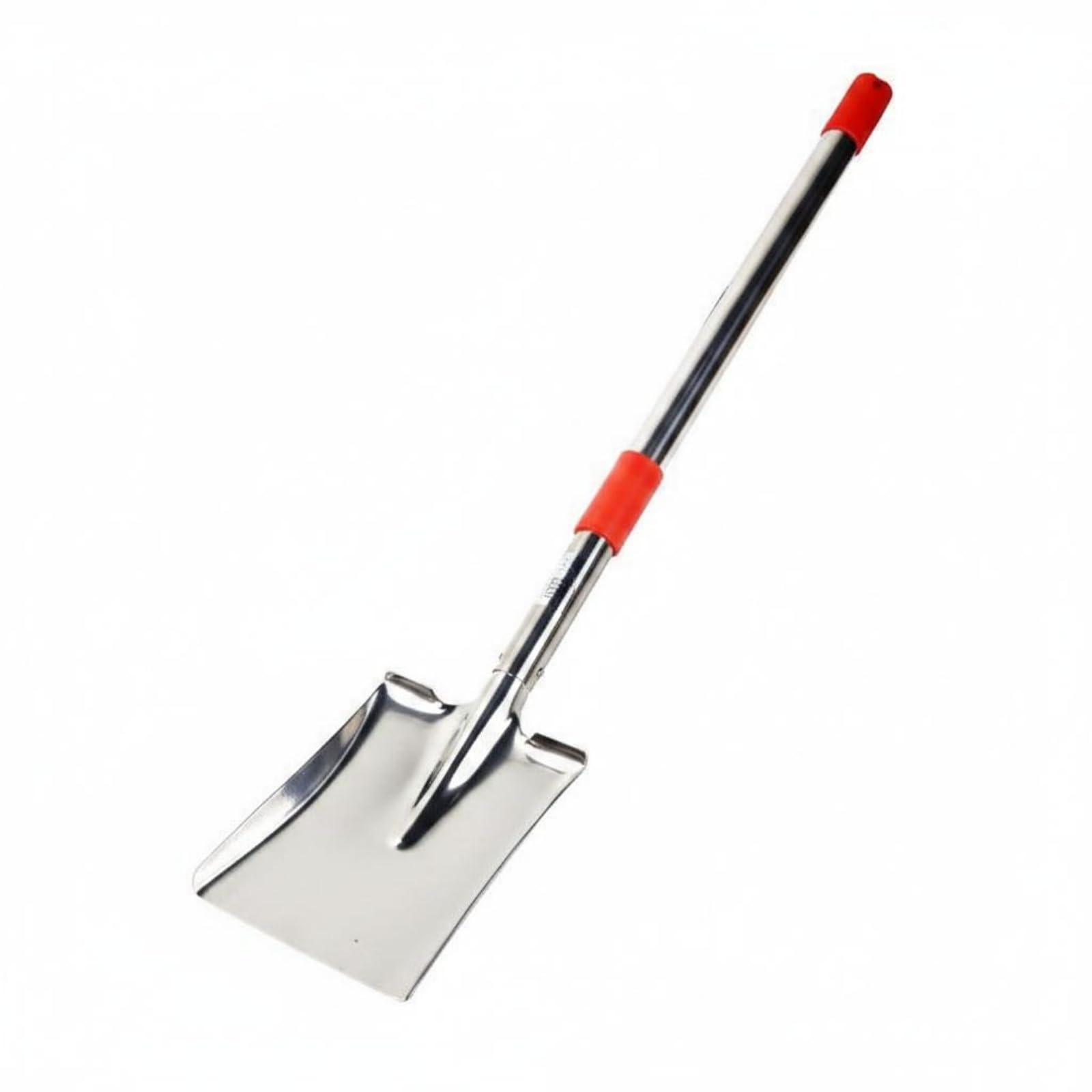 predolo Pala Acero Inoxidable Pieza Única Pala Telescópica Resistente Al Óxido Útiles Jardinería, Pala De Acero Inoxidable con Cabeza Cuadrada, Telescópica De 1.3 Metros