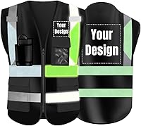 Vista 15 de YOWESHOP El chaleco reflectante de la seguridad de la alta visibilidad modifica el uniforme al aire libre del trabajo