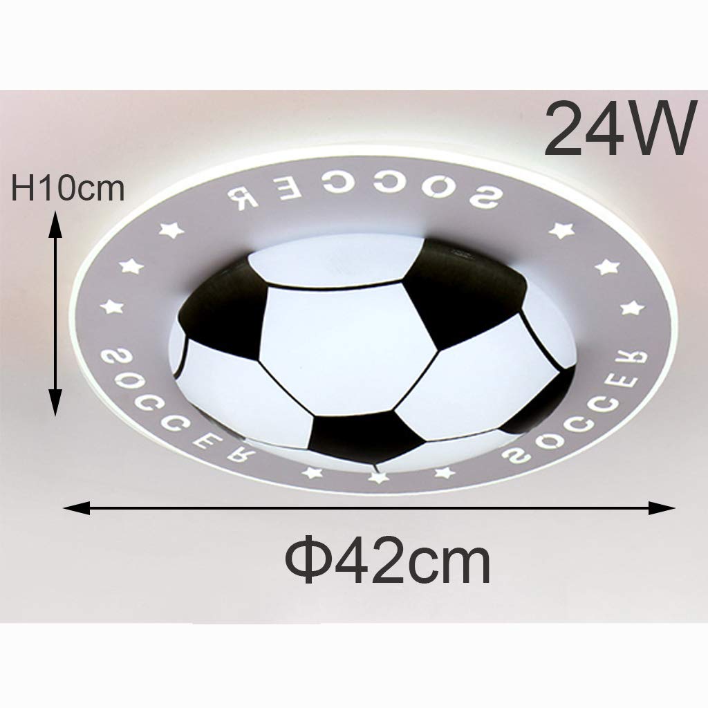Moderne Kreative Fußball LED Deckenleuchte Dimmbar Farbwechsel Augenschutz 42CM 24W Blau