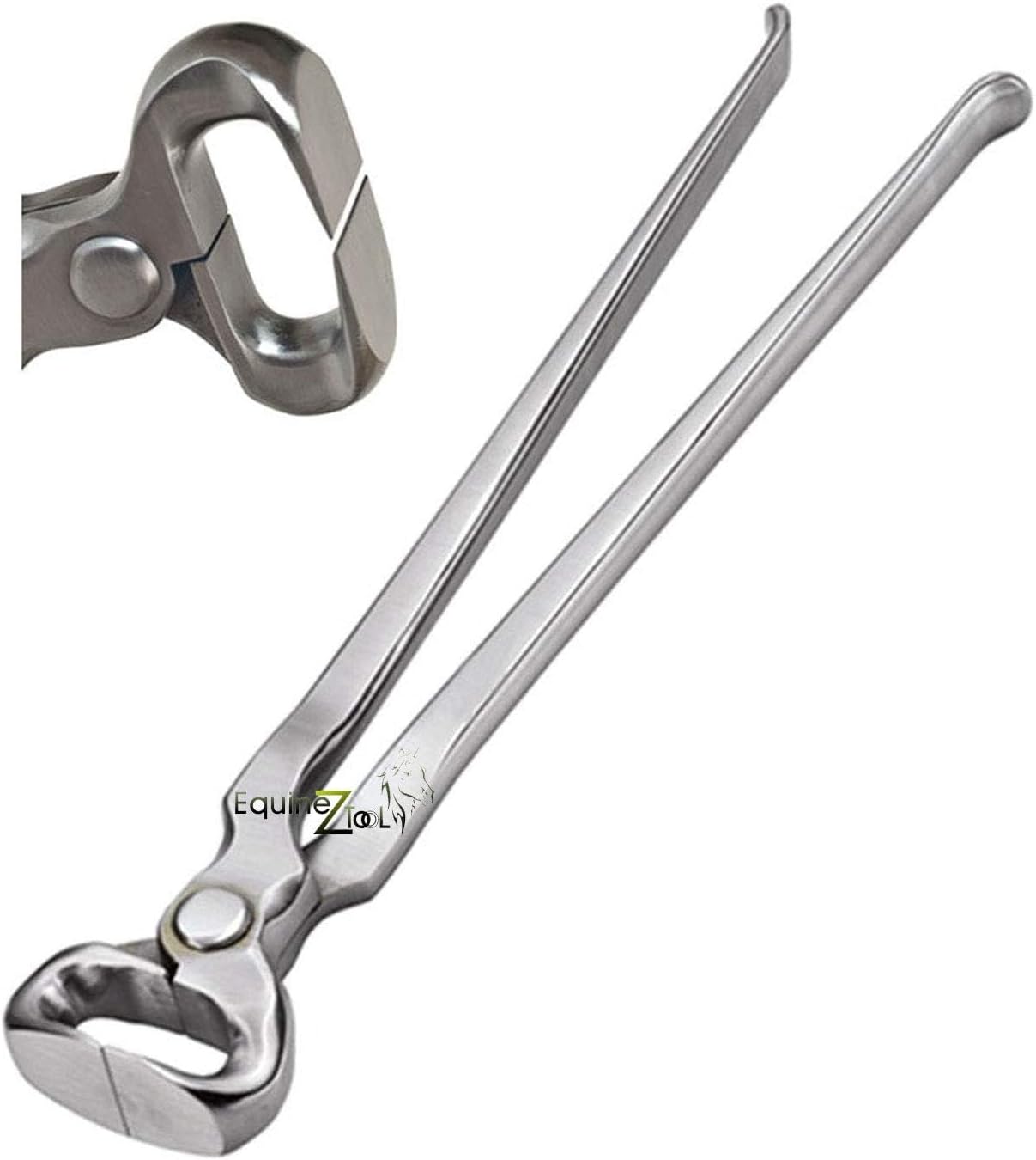 14-Inch Hoof Nipper - Premium Vanadium Steel Farrier Tool with Dull Finish for Precision Horse Hoof Trimming, Rust-Resistant, Ergonomic Grip, and Long-Lasting Durability