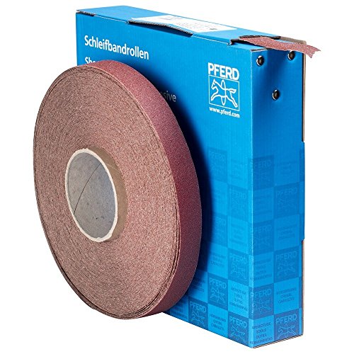 Pferd 45016008 Sanding Belt Roll SBR 25 A 80, Corundum A80, 25mm x 50m