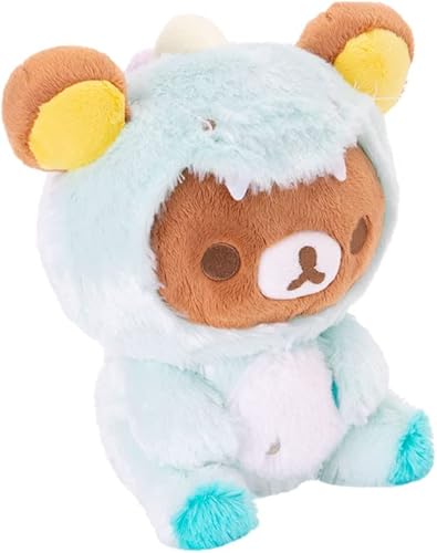 Miniatura 2 de Rilakkuma San-X Original Plays with Dino Series Plush - Verde pastel