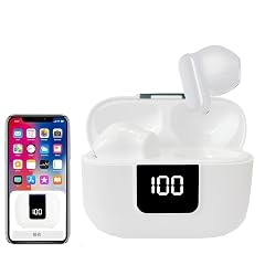 Wireless Earbuds Ear Buds with Big Bass Stereo Sound Lightweight Bluetooth Earbuds with 48 Hours Playtime in-Ear Fit