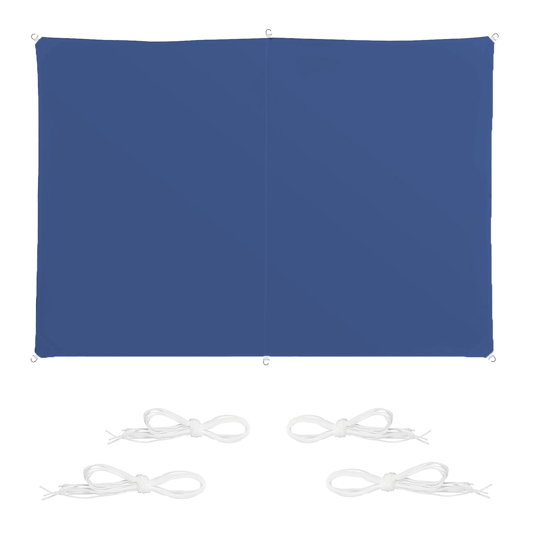 Voile d'ombrage rectangulaire auvent bleu foncé anti-UV pour jardin