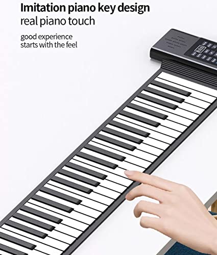 KEMNGO Piano à Main Portable à 88 Touches, Piano à enroulement Flexible en Silicone Souple for Enfants débutants, Sortie… - Les Beatles, Paul McCartney, John Lennon, RIngo Starr, George Harrison KEMNGO Piano à Main Portable à 88 Touches, Piano à enroulement Flexible en Silicone Souple for Enfants débutants, Sortie… – Image 4