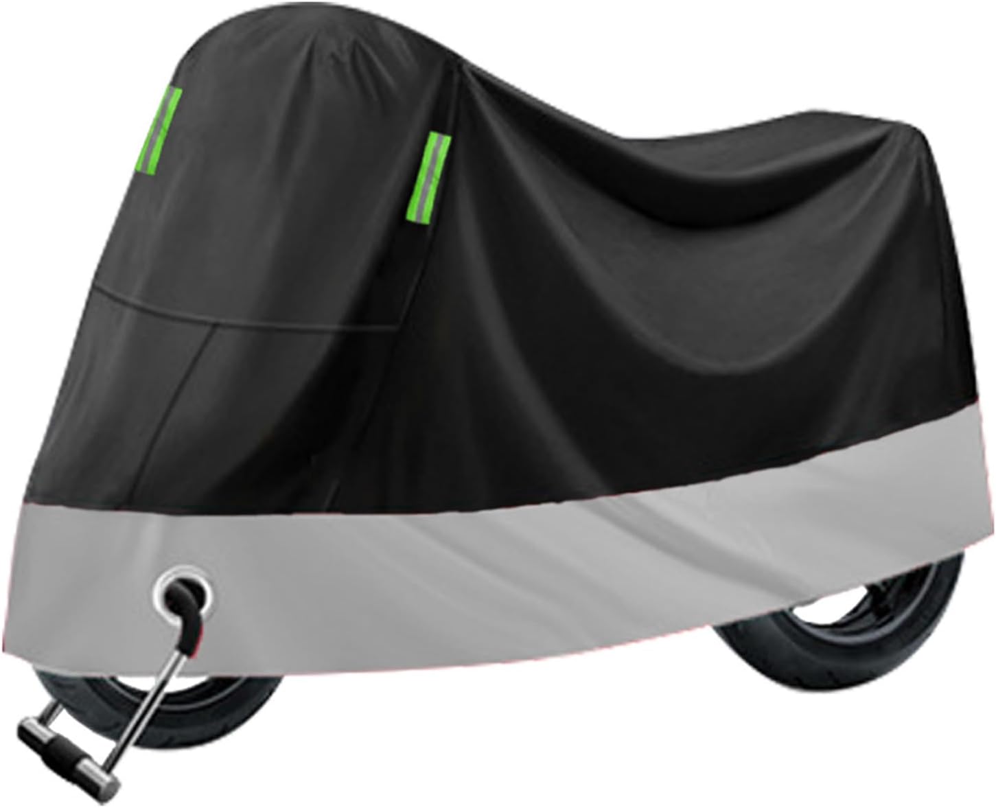 UraoiacMotorcycle Dust Cover Waterproof Uv Cover Universal Outdoor Protection with Night Reflective & Anti-Theft Lock Hole Storage Bag Fits up to 245cm Motorcycles Vehicle