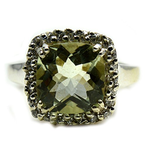 Améthyste Verte Argent 925 Bague Cousins Tendance pour Sublimer Vos Tenues du Quotidien