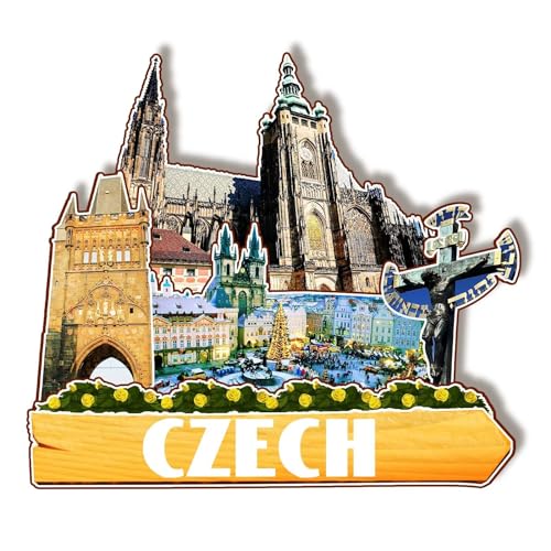 Orlaybar チェコ チェコ 装飾 マグネット 3D 冷蔵庫 シティ 旅行 お土産 ツーリスト ギフト ハンドメイド クラフト 冷蔵庫 マグネット ホームデコレーション -1174のサムネイル