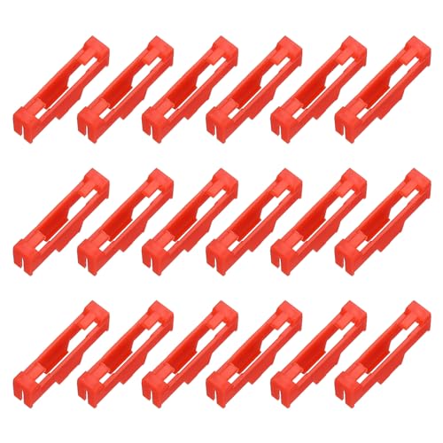 QUARKZMAN 18 Stk. Servokabel-Clips Sicherheitsverriegelung, ABS Servo-Verlängerungssicherungskabel-Schnalle zur Befestigung von RC-Flugzeug-Boot DIY-Modell Rot QUARKZMAN 18 Stk. Servokabel-Clips Sicherheitsverriegelung, ABS Servo-Verlängerungssicherungskabel-Schnalle zur Befestigung von RC-Flugzeug-Boot DIY-Modell Rot