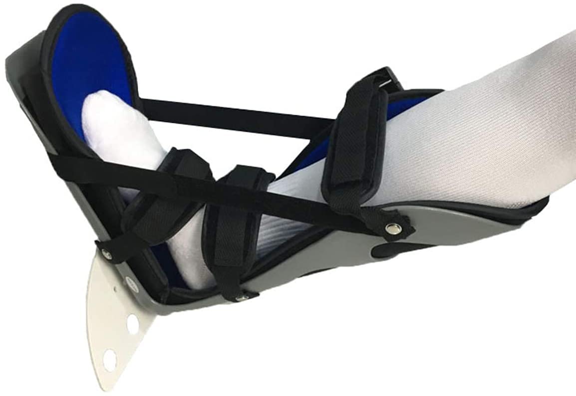 Ortesis para caída de pie Tobillera Férula Protectora para caída de pie Férula Protectora Adecuada para Lesiones de Tobillo Fracturas Fascitis Plantar Talones y Uso Nocturno (Tamaño: Grande)