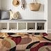 Contemporary Modern Circles Multi Area Rug Abstract 3'3" x 5'3"