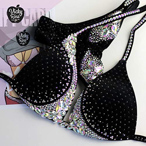 Luxy Black NPC IFBB Competition Figure Bikini Suit for Women2