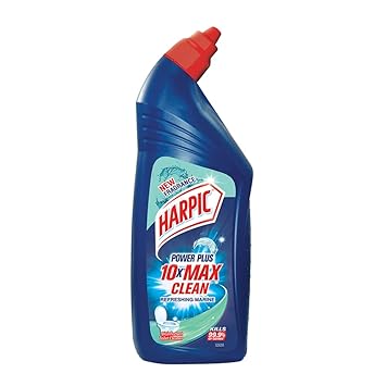 Harpic Disinfectant Toilet Cleaner Liquid, Marine - 1 Litre | New Toilet Cleaning Acid Suitable for Toilet Bowls | Refreshingly Fragrant