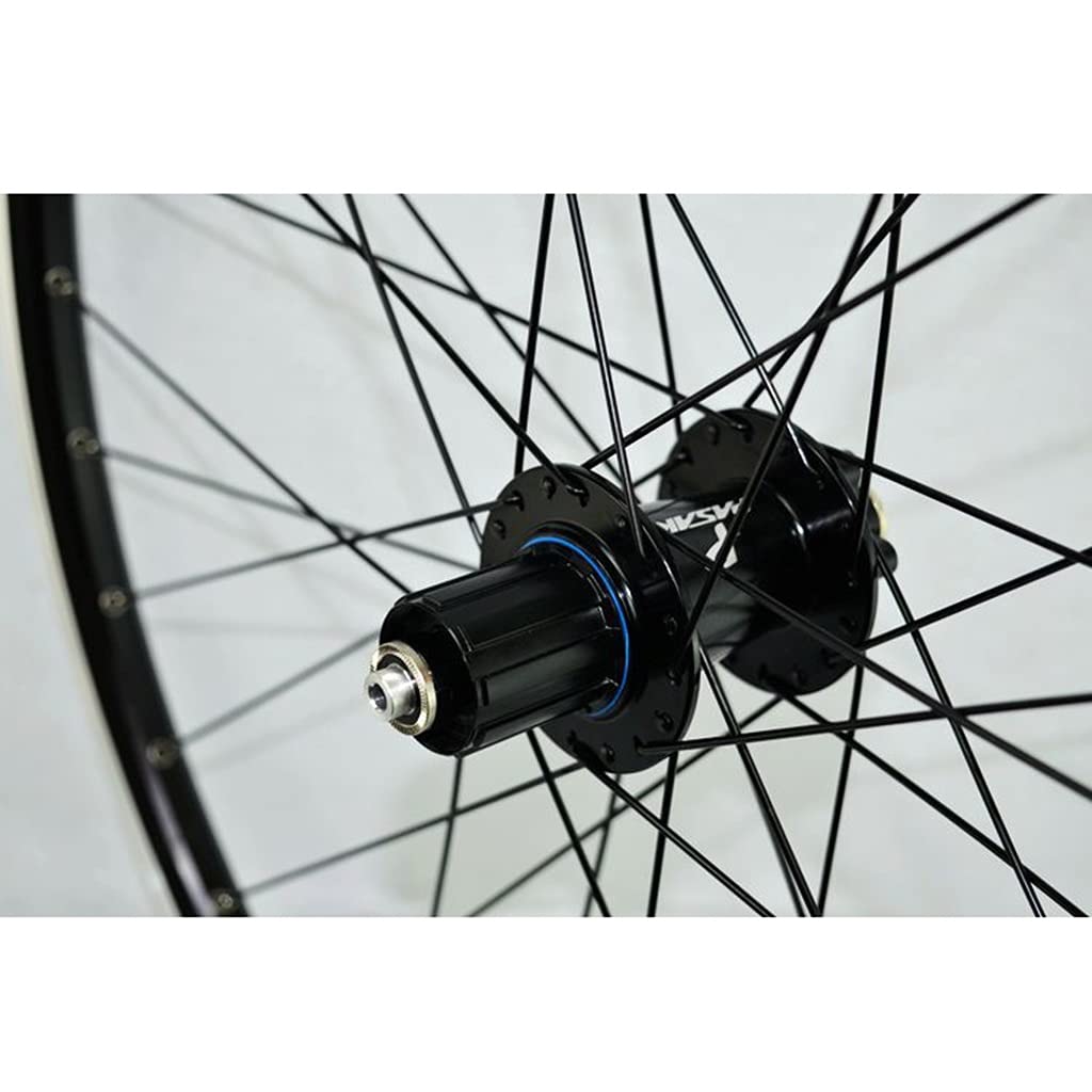 TUJISEK 26 27,5 29 Pollici MTB Set di Ruote per Bici Lega di Alluminio Freni A Disco Freno A V Cerchio Rilascio Rapido 7 8 9 10 11 12 velocità Cassetta Ruota Libera 32 Buche(27.5in)