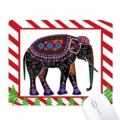 Tapis de souris sauce totem éléphant aux couleurs vibrantes et motifs minorités
