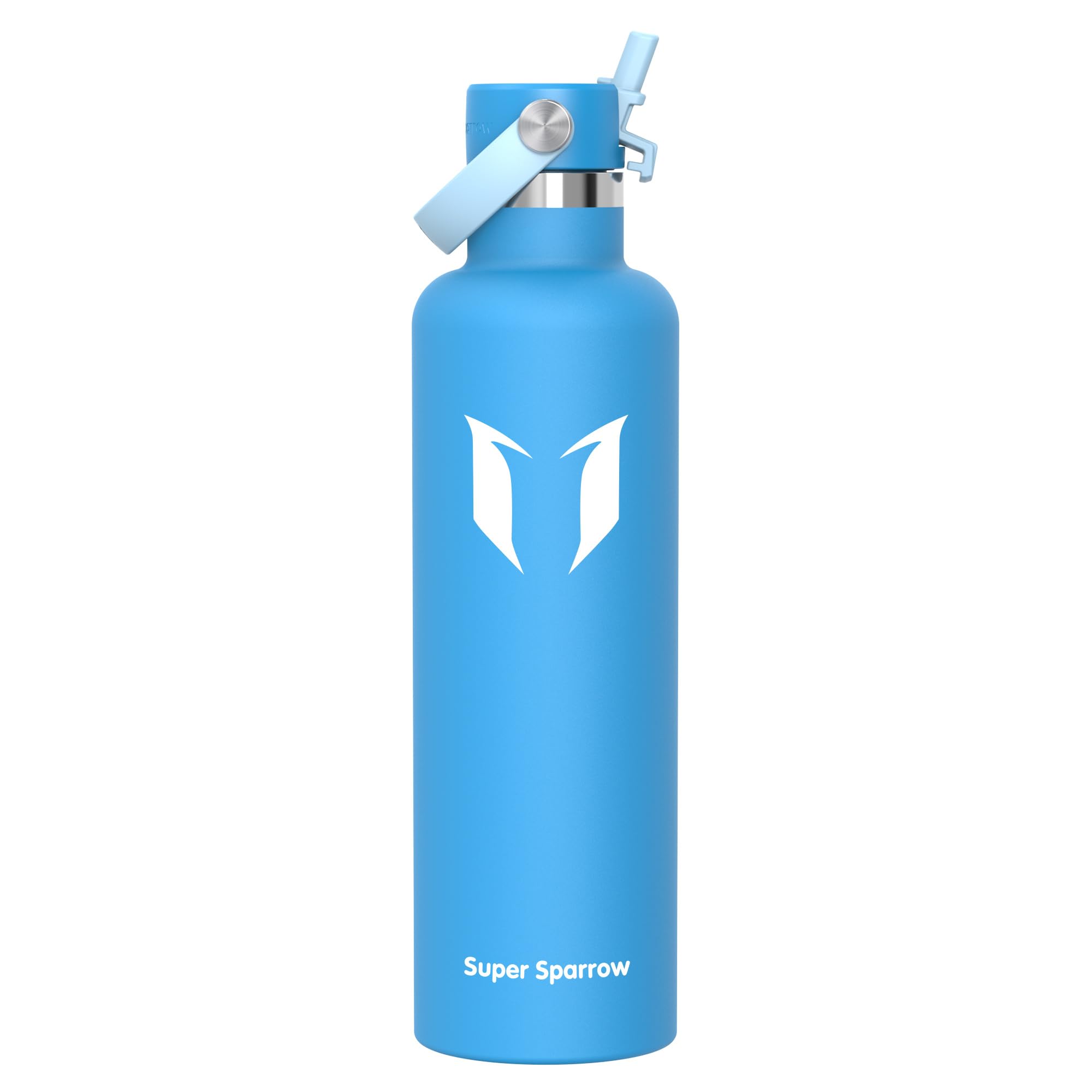 Sparrow Insulated Water Bottle 1.2L - FlipFlow Metal Water Bottles with Straw Lid - BPA Free - Leakproof Stainless Steel Flask for Hiking, Camping, Adventure