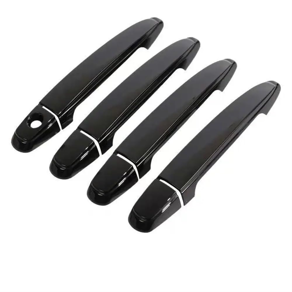 Mlhoghigd Black No Button Door Handle For Highlander For Kluger For Xu40 2008~2013 Car Door Handles Cover Trim Styling Accessories
