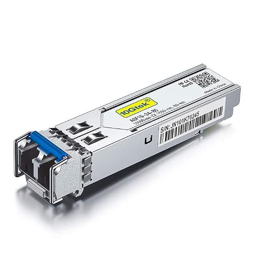 10Gtek 1.25G 1000Base-ZX SFP Transceiver, 1550nm SMF, up to 80 km, for Cisco GLC-ZX-SMD, Ubiquiti UniFi, Mikrotik, D-Link, Supermicro, Netgear, TP-Link, Broadcom, Linksys and More.