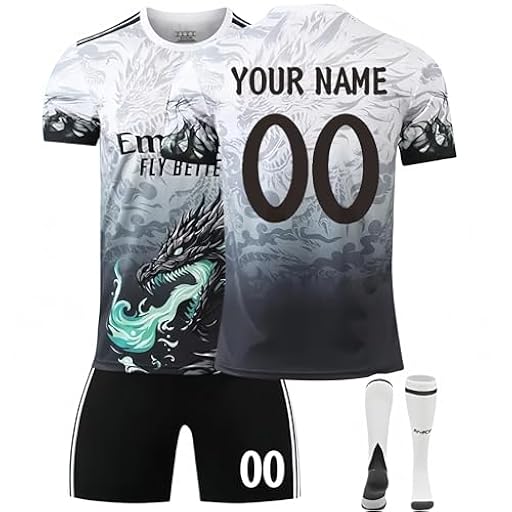 Camisetas de fútbol Personalizadas para niños 2024/2025 Equipacion Futbol niño Chandal Conjunto Piezas Camisetas de Hombre Entrenamiento Futbol Colocar,Traer Pantalones Cortos y Calcetines | Ya disponible en tu tienda friki favorita! En mundofriki.es!