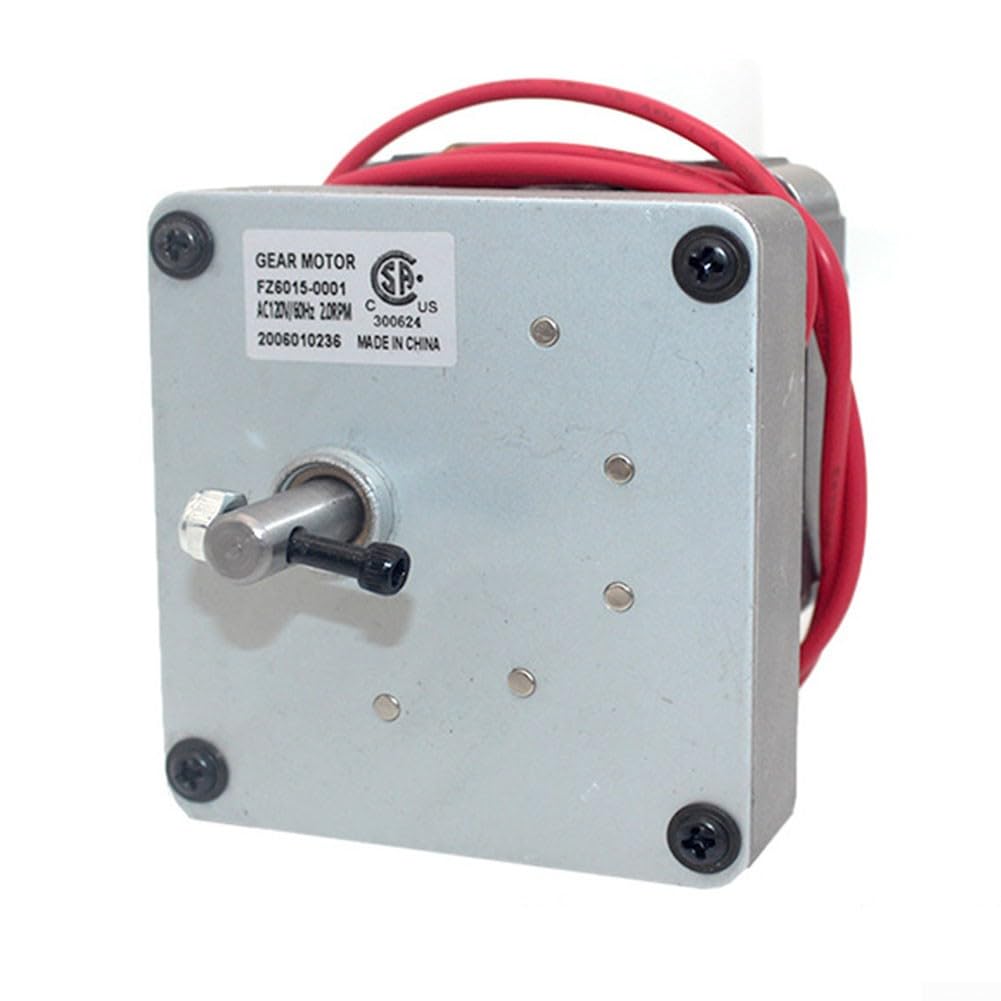 Kit motore a coclea di ricambio da 1,5 giri/min, compatibile con griglie a pellet di legno Traeger/PitBoss e griglie da campo, accessori per barbecue a coclea motore