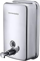 Vista 1 de Commercial Soap Dispenser Wall Mount Stainless Steel Manual Liquid Pump Rust-Proof Leak Free for Bathroom (34 fl.oz./1000ml)