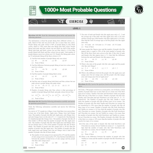 Image of PW Data Interpretation (DI) & Data Analysis (DA) For Banking 2025-26 Exams | 1000+ Most Probable Questions with Concepts and Solved Examples with 200+ Past Year Questions (2025-2020)