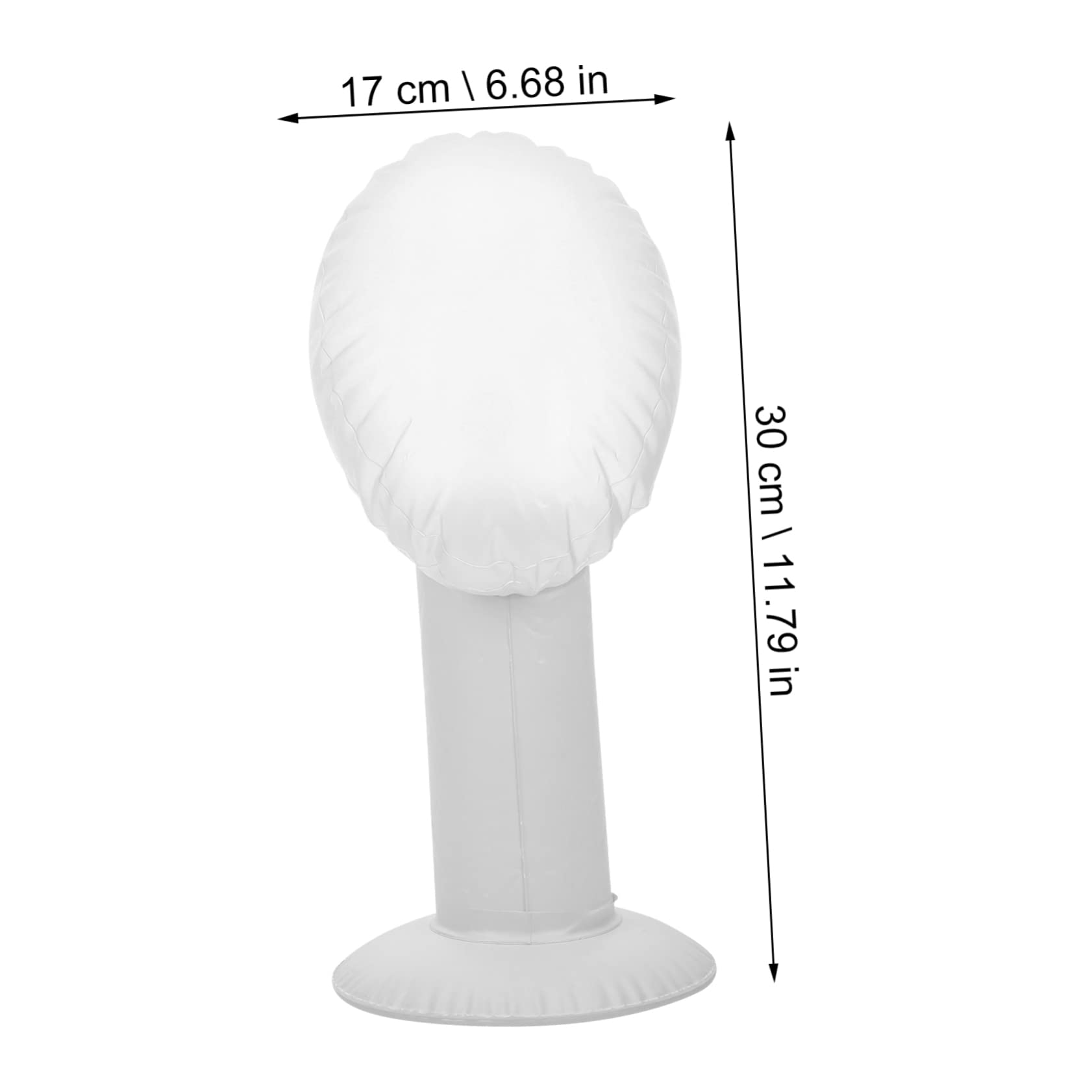 VOSAREA Wig Mannequin Head Pvc Mold Hat Display Organizer Styling Stand for Wig Storage Display