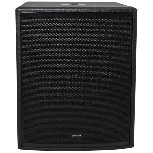 Citronic | CUBA High Power 18" Passive Subwoofer Cabinet 2400W Max Output | Professional PA Speaker for DJs, Live Events & Stage & Permanent Install | Durable MDF with Polyurea Coating & Steel Grille