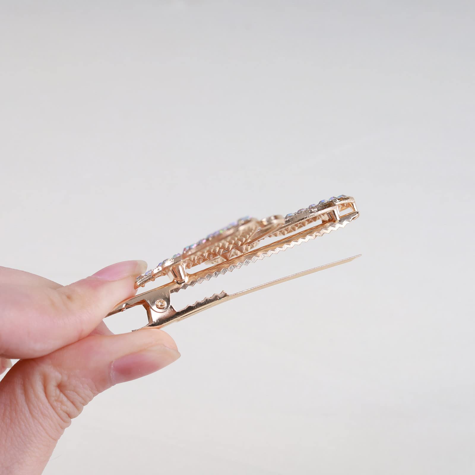 Vintage Kristall Haarspangen - Silberne Strass Krone Haarnadeln Für Hochzeit