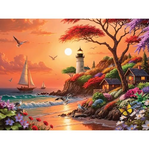 Bits and Pieces Set de 3 Rompecabezas de 500 Piezas - Paisajes Fantásticos | 18" x 24" - Conjunto de 3 Rompecabezas - Cartón Reciclado Grueso - Colores Brillantes miniatura 3