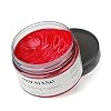 MOFAJANG Hair Coloring Dye Wax, Wine Red Instant Hair Wax, Temporary Hairstyle Cream 4.23 oz, Hair Pomades, Natural…