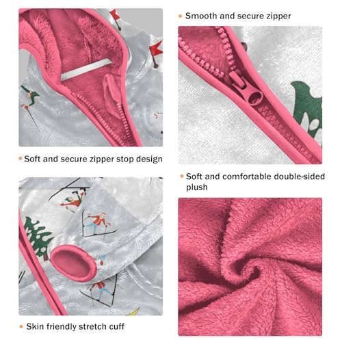 OTVEE Winter Skiing Kids Hoodie Jacket Fall Spring Full Zip Warm Outwear Coat3